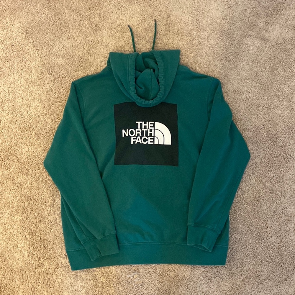 Green North Face Hoodie